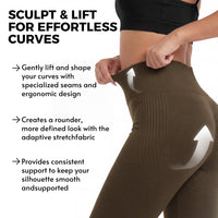 Leggings Cortos Moldeadores Push-Up 3D