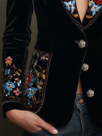 Apolline | Blazer bordado floral multicolor