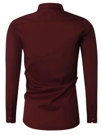 Hunter · Camisa Elegante de Manga Larga con Botones