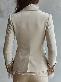 Constance | Blazer sastre marfil bordado™