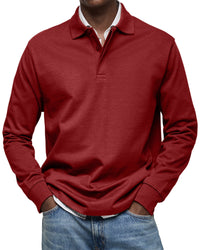 Caleb · Polo Casual de Manga Larga