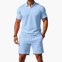 Conjunto Polo y Bermudas de Manga Corta para Hombre