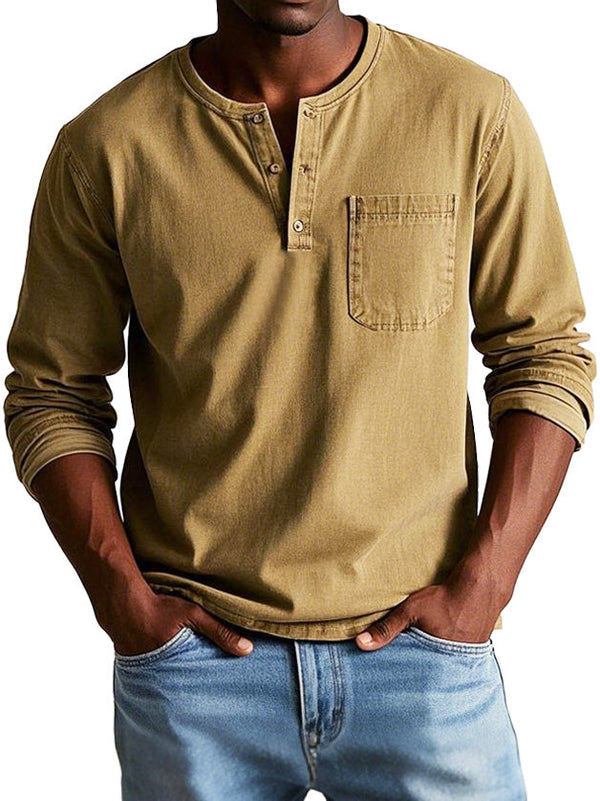 Connor · Camisa Vintage de Manga Larga