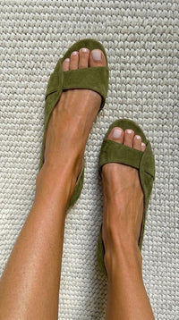 Hazel | Sandalias slingback de ante