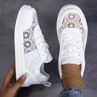 Dentelle · Zapatillas de Encaje Floral