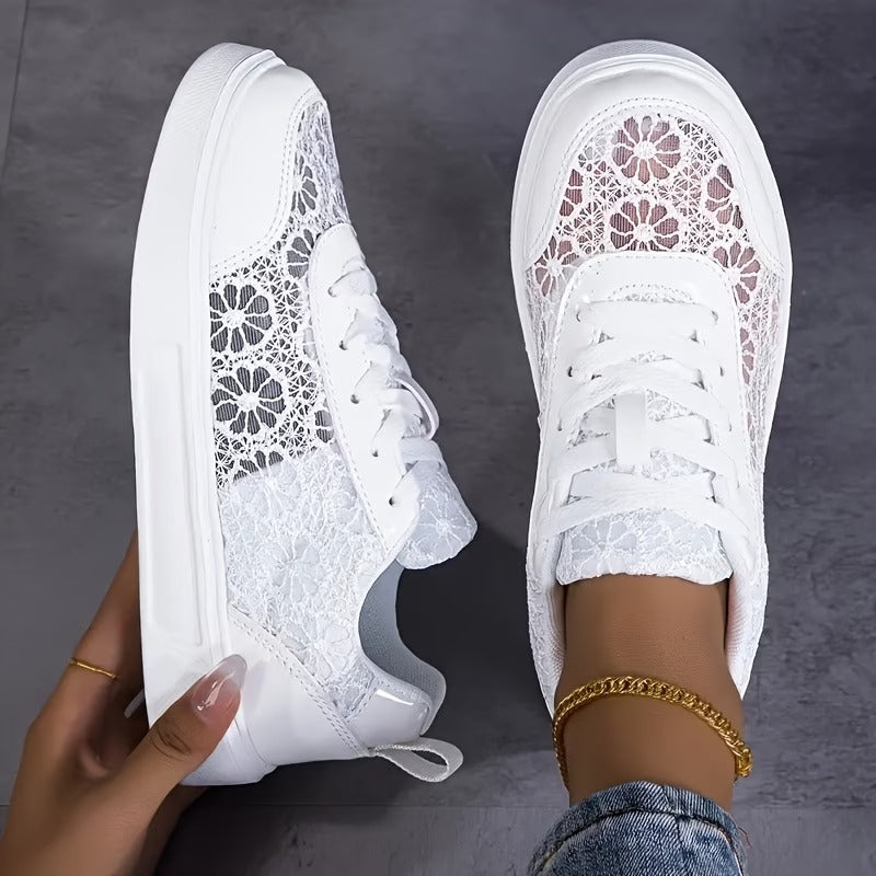 Dentelle · Zapatillas de Encaje Floral