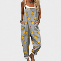 Vanessa · Peto Ancho Estampado Gris y Verde