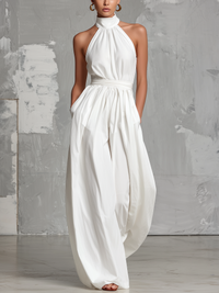Zoltán · Mono de Lino con Cuello Halter