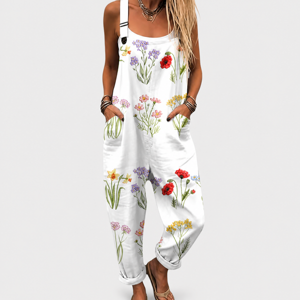 Ginevra · Peto Ancho Estampado Blanco con Motivos