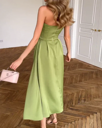 Liora · Vestido Midi Bustier de Lujo
