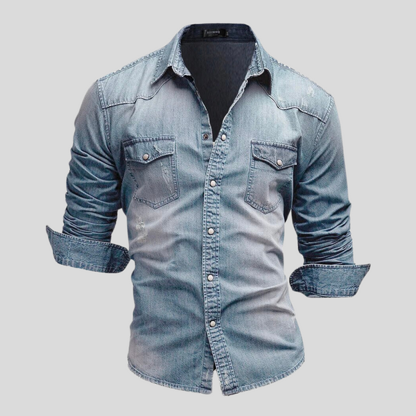 Sean · Camisa Denim Estilo Moderno