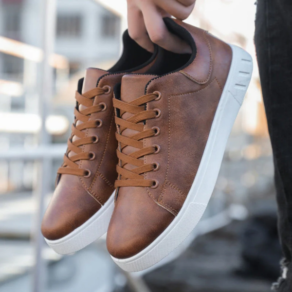 Calvin · Zapatillas de Cuero Elegantes para Hombre