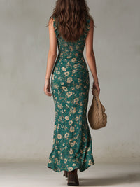 Vestido Largo Boho Retro con Abertura Lateral