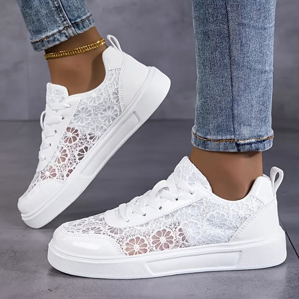 Dentelle · Zapatillas de Encaje Floral