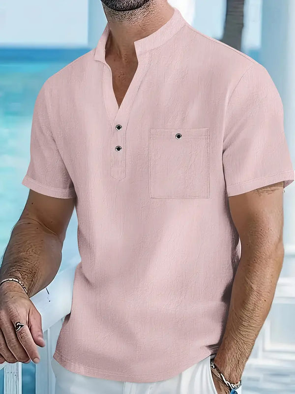 Ethan · Camisa Elegante de Manga Corta