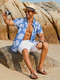 Camisa Hawaiana Floral Vacaciones Diseñador