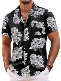 Camisa Floral Casual Vacaciones Diseñador