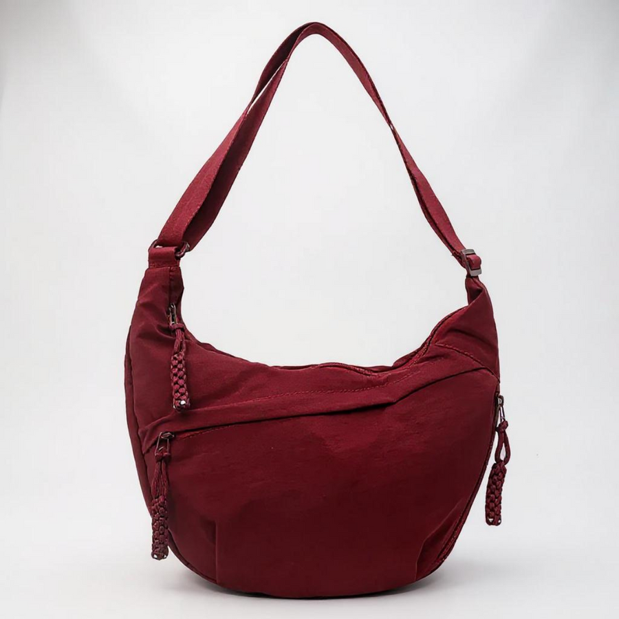 Vania · Bolso de Hombro Elegante Burdeos