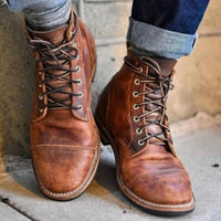 Julián · Botas Clásicas de Cuero con Cordones