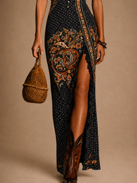 Iseult · Vestido Largo Boho Floral