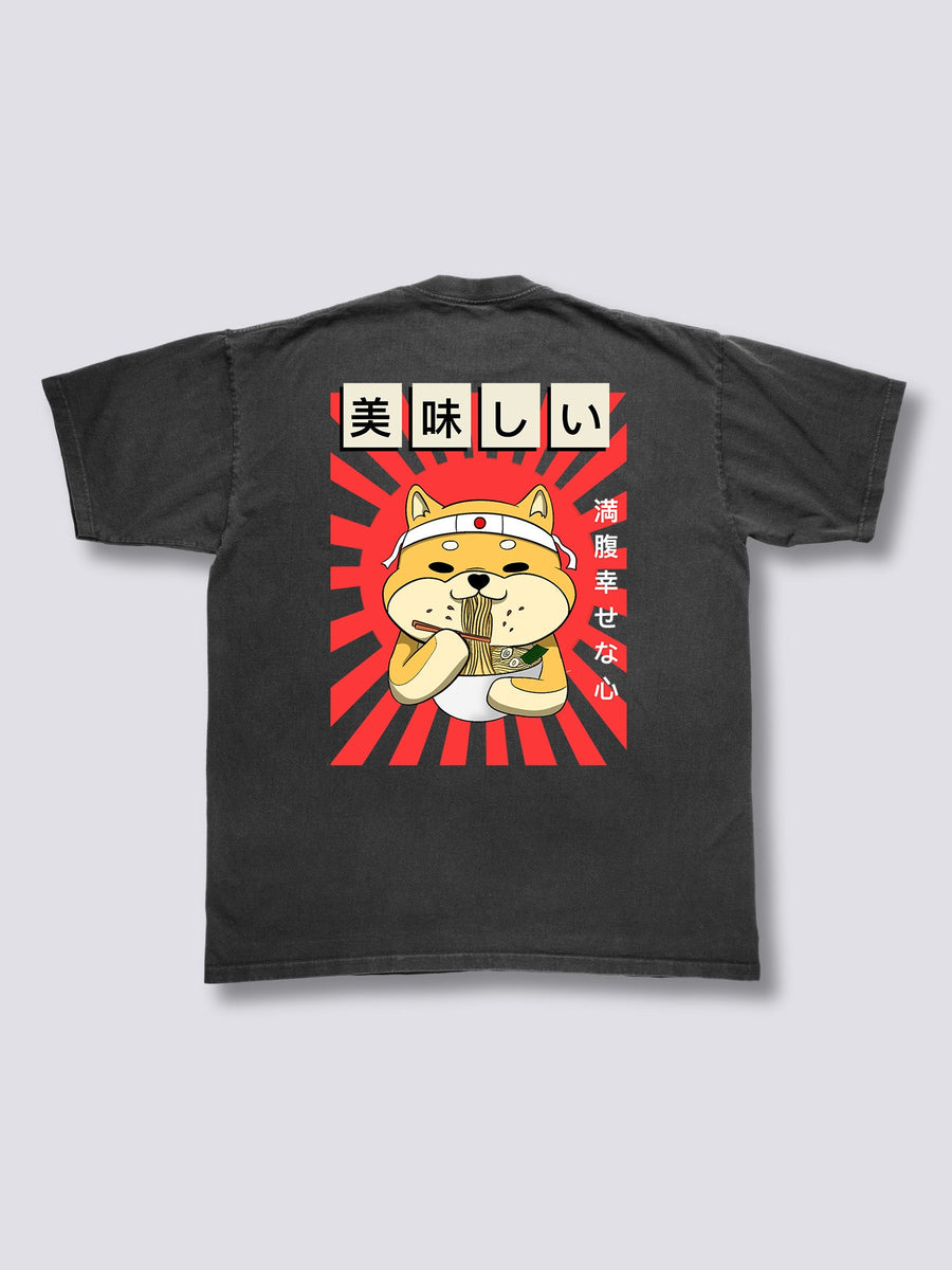 Ramen Shiba Camiseta Vintage