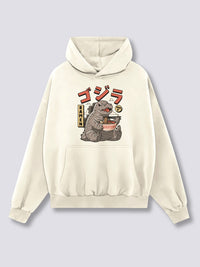 Estampado Frontal - Babyzilla Sudadera con Capucha