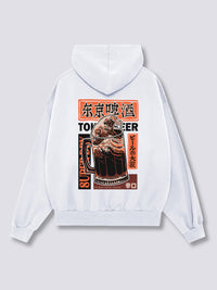 Ola de Cerveza Sudadera con Capucha