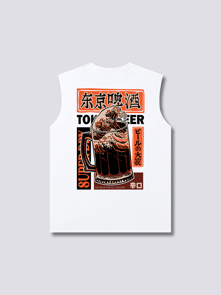 Ola de Cerveza Camiseta sin Mangas
