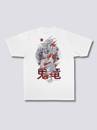 Burning Dragón Camiseta