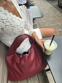 Cabás · Bolso Trenzado de Cuero Vegano