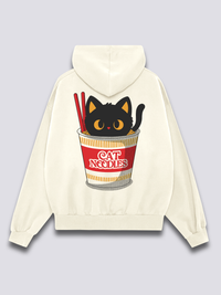 Gato Fideos Sudadera con Capucha