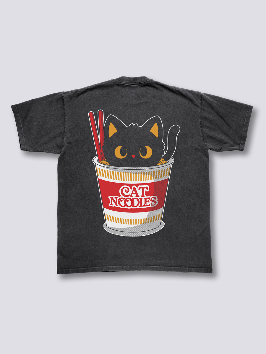 Gato Fideos Camiseta Vintage