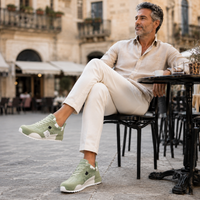 Giuliano · Zapatillas Retro Multicolor de Ante y Piel