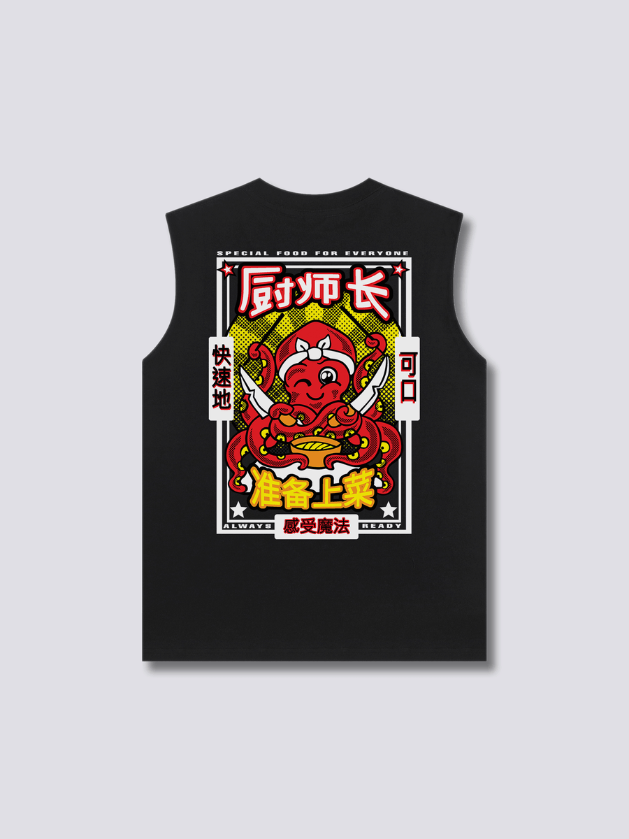 Chef Pulpo Camiseta sin Mangas