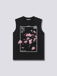 Estampado Frontal - Flor de Cerezo Camiseta sin Mangas