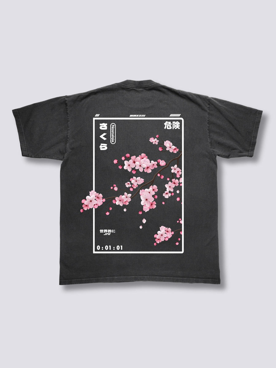 Flor de Cerezo Camiseta Vintage