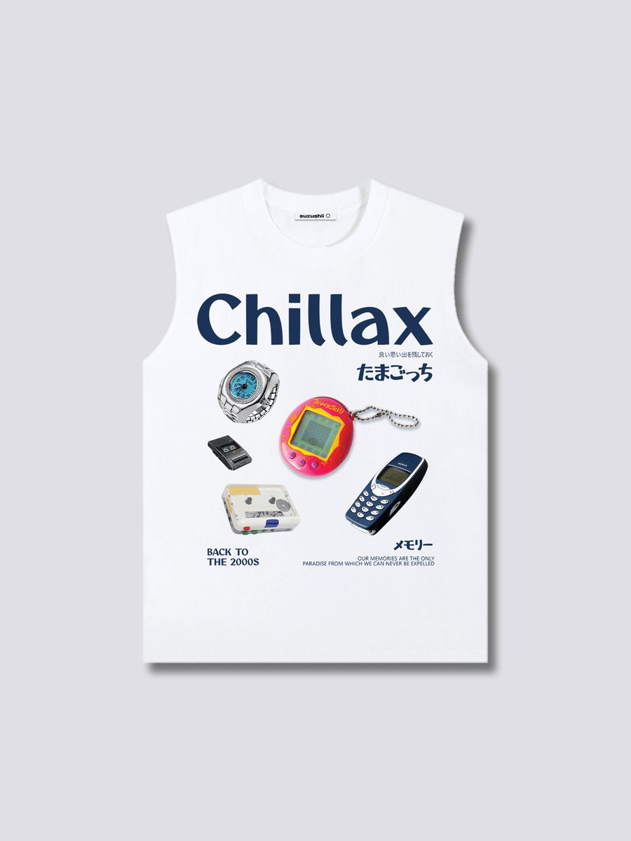 Estampado Frontal - Relax Camiseta sin Mangas