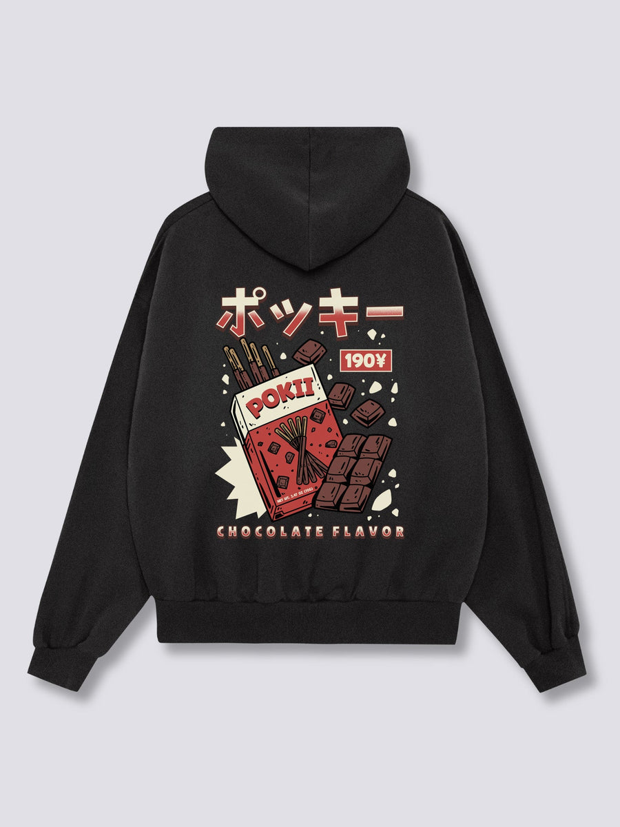 Chocolate Pokii Sudadera con Capucha