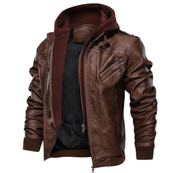 Laurent Monaco · Chaqueta de Cuero Heritage