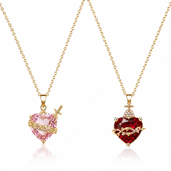 Kit de Collares Sagrado Corazón — Jesús y María