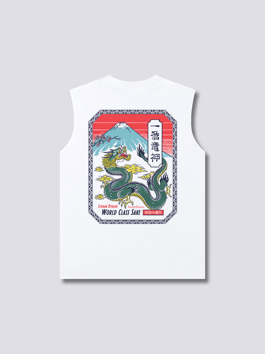 Dragón Sake Camiseta sin Mangas