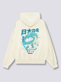 Japonés Dragón Sudadera con Capucha