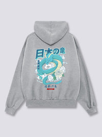 Japonés Dragón Sudadera con Capucha