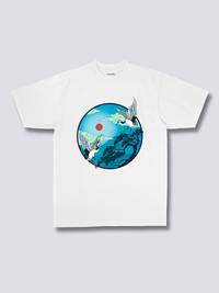 Estampado Frontal - Volador Grullas Camiseta