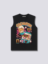 Estampado Frontal - Gachapón Camiseta sin Mangas