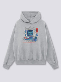 Estampado Frontal - Game Over Sudadera con Capucha