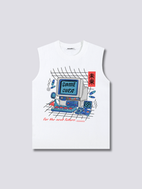 Estampado Frontal - Game Over Camiseta sin Mangas