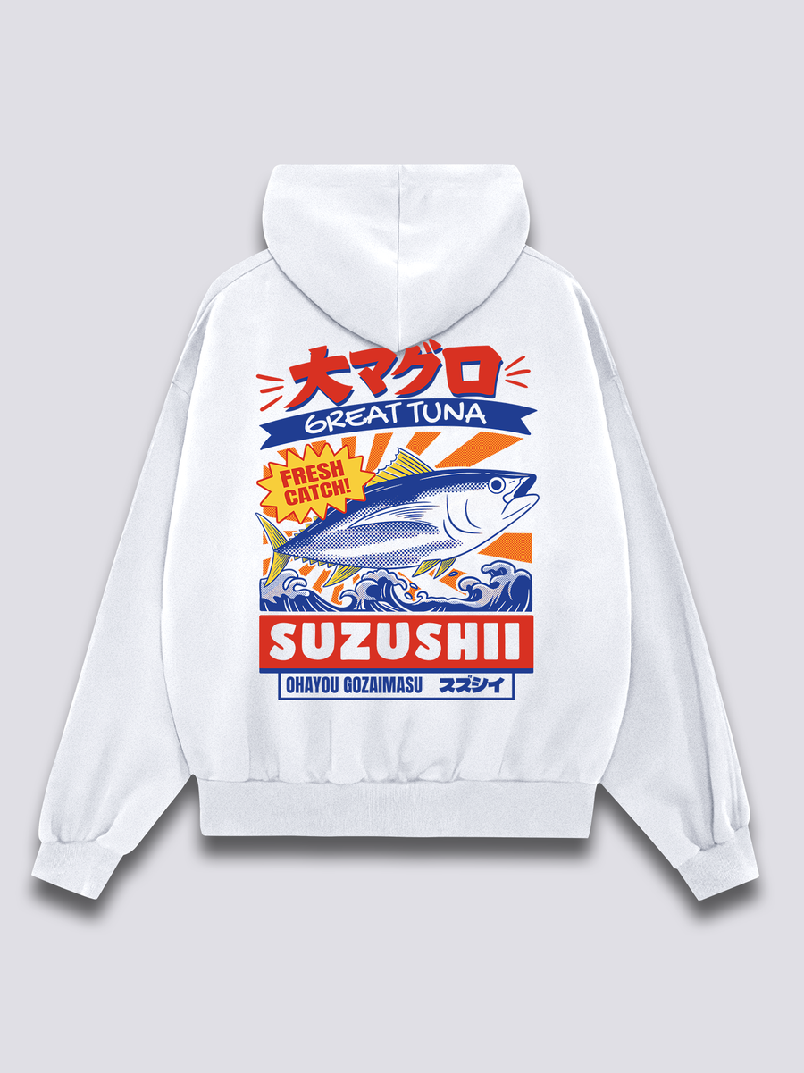 Gran Atún Sudadera con Capucha