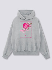 Estampado Frontal - Flor de Primavera Sudadera con Capucha