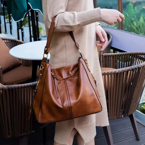 Hannah | Bolso Hobo Antirrobo de Piel